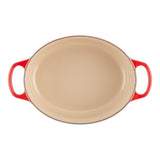 Le Creuset Tavă ovală pentru cuptor Le Creuset Signature 31 cm, fontă emailată, roșu cireș (Cherry Red)