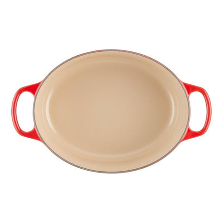 Le Creuset Tavă ovală pentru cuptor Le Creuset Signature 31 cm, fontă emailată, roșu cireș (Cherry Red)