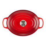 Le Creuset Tavă ovală pentru cuptor Le Creuset Signature 31 cm, fontă emailată, roșu cireș (Cherry Red)