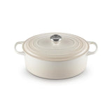 Le Creuset Masina de spalat vase Vas Oval pentru Friptura Le Creuset Signature 149913 | 31cm, Fonta Emailata, Meringue