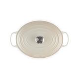 Le Creuset Masina de spalat vase Vas Oval pentru Friptura Le Creuset Signature 149913 | 31cm, Fonta Emailata, Meringue
