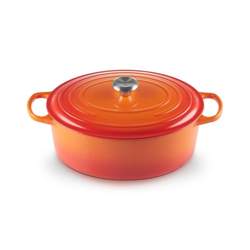 Le Creuset Set ustensile de bucatarie Tava Cuptor Le Creuset Signature 148665 | 33cm, Fontă Emailată, Ovală, Roșu