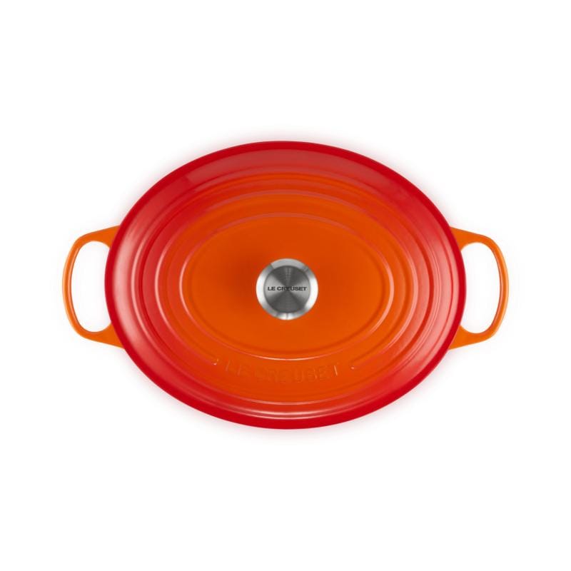 Le Creuset Set ustensile de bucatarie Tava Cuptor Le Creuset Signature 148665 | 33cm, Fontă Emailată, Ovală, Roșu