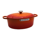 Le Creuset Set ustensile de bucatarie Tava Ovala Le Creuset Signature 149918 | 35 cm, Fonta Emailata, Oven Red