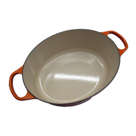 Le Creuset Set ustensile de bucatarie Tava Ovala Le Creuset Signature 149918 | 35 cm, Fonta Emailata, Oven Red