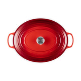 Le Creuset Tavă ovală din fontă emailată Le Creuset Signature 40 cm, Cherry Red