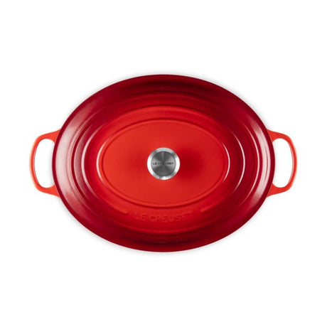 Le Creuset Tavă ovală din fontă emailată Le Creuset Signature 40 cm, Cherry Red