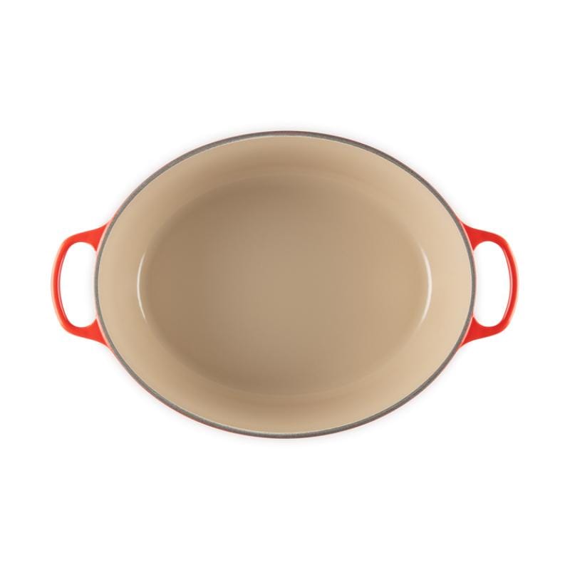 Le Creuset Tavă ovală din fontă emailată Le Creuset Signature 40 cm, Cherry Red