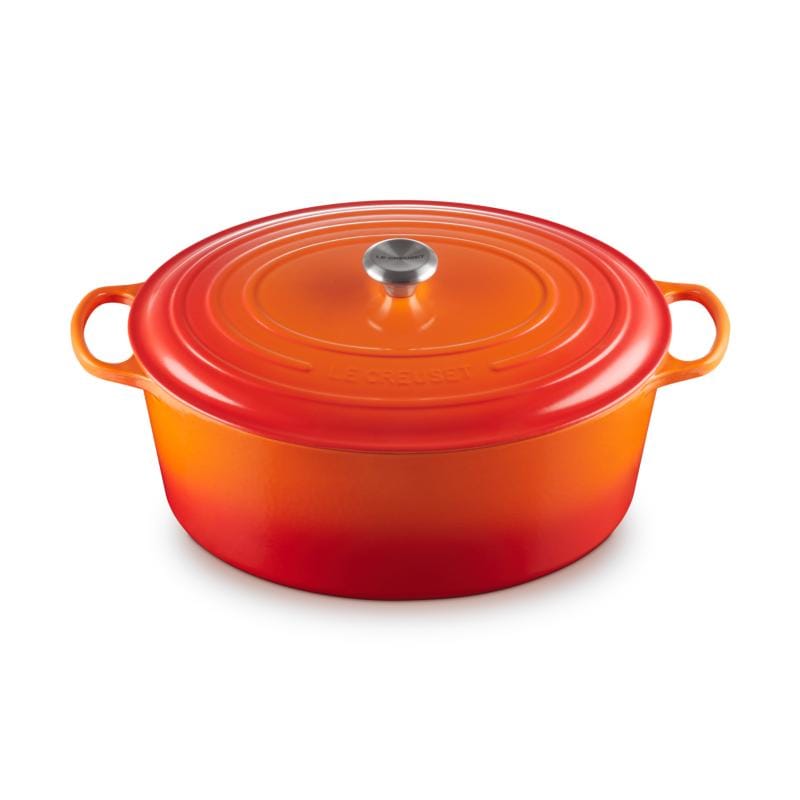 Le Creuset Tavă ovală pentru friptură Le Creuset Signature 40 cm, fontă emailată, Oven Red