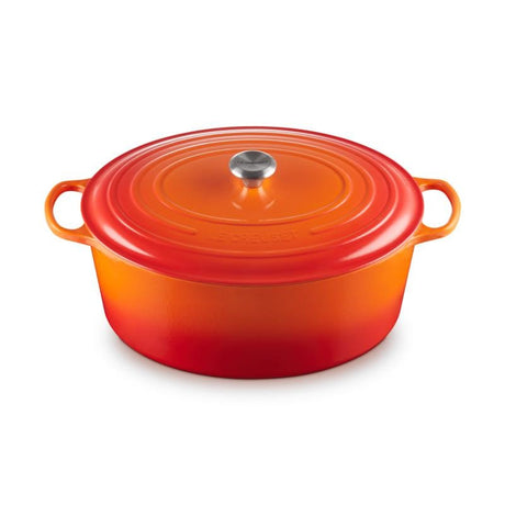Le Creuset Tavă ovală pentru friptură Le Creuset Signature 40 cm, fontă emailată, Oven Red