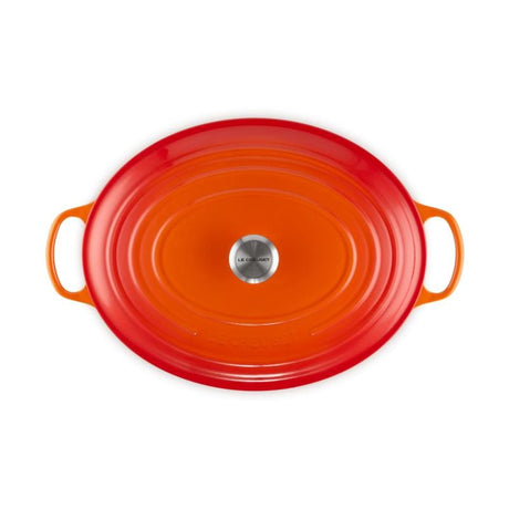 Le Creuset Tavă ovală pentru friptură Le Creuset Signature 40 cm, fontă emailată, Oven Red
