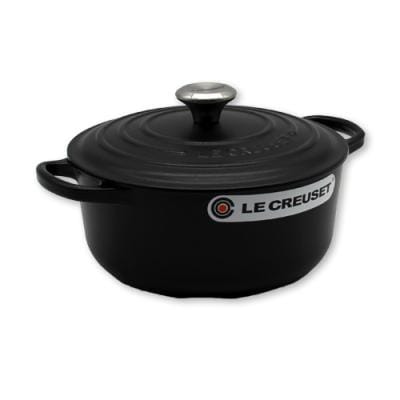 Le Creuset Tavă rotundă pentru cuptor Le Creuset Signature 20 cm, neagră