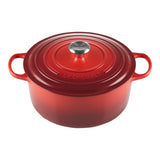 Le Creuset Vas de copt rotund Le Creuset Signature 20 cm, fontă emailată, Cherry Red