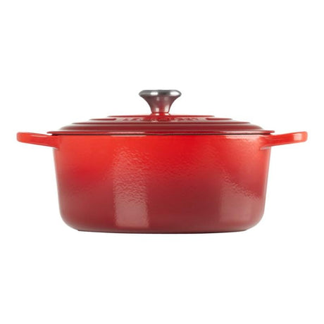 Le Creuset Vas de copt rotund Le Creuset Signature 20 cm, fontă emailată, Cherry Red