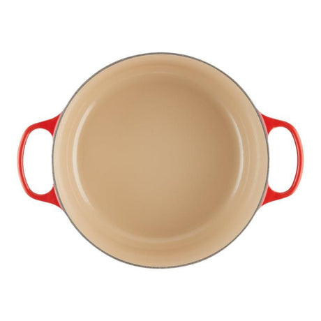 Le Creuset Vas de copt rotund Le Creuset Signature 20 cm, fontă emailată, Cherry Red