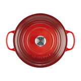 Le Creuset Vas de copt rotund Le Creuset Signature 20 cm, fontă emailată, Cherry Red