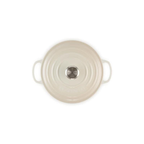 Le Creuset Cuptor microunde Vas Rotund Cuptor Le Creuset Signature 149950 | 20cm, Fonta Emailata, Meringue