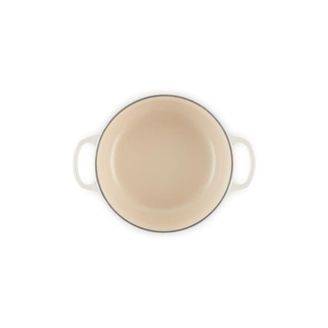 Le Creuset Cuptor microunde Vas Rotund Cuptor Le Creuset Signature 149950 | 20cm, Fonta Emailata, Meringue