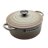 Le Creuset Cuptor microunde Vas Rotund Cuptor Le Creuset Signature 149950 | 20cm, Fonta Emailata, Meringue