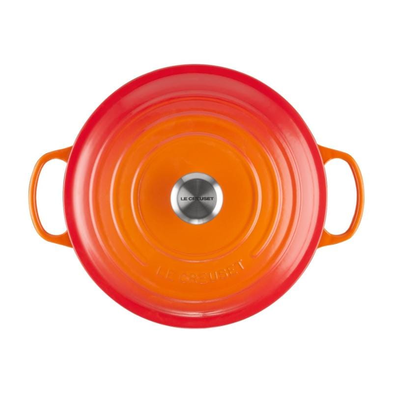 Le Creuset Cratită rotundă Le Creuset Signature 20 cm cu capac, fontă emailată, Oven Red