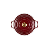 Le Creuset Vas rotund din fontă emailată Le Creuset Signature cu capac, 20 cm, Rhône