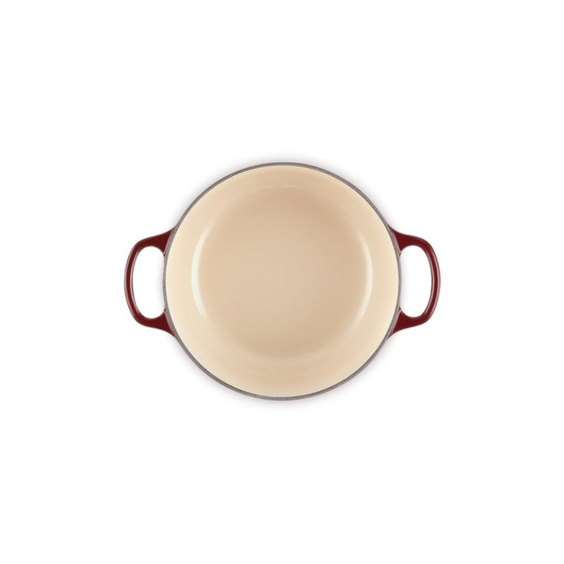 Le Creuset Vas rotund din fontă emailată Le Creuset Signature cu capac, 20 cm, Rhône