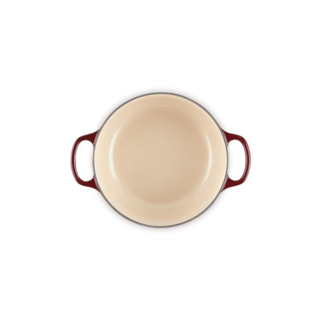 Le Creuset Vas rotund din fontă emailată Le Creuset Signature cu capac, 20 cm, Rhône
