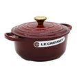 Le Creuset Vas rotund din fontă emailată Le Creuset Signature cu capac, 20 cm, Rhône