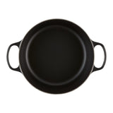 Le Creuset Vas rotund din fontă emailată Le Creuset Signature Roaster 22 cm, Negru