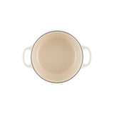 Le Creuset Vas rotund pentru friptură Le Creuset Signature 22 cm, fontă emailată, culoare Meringue creme