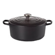 Le Creuset Cratită rotundă Le Creuset Signature din fontă emailată, 24 cm, negru