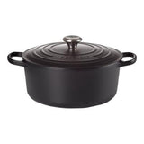 Le Creuset Cratită rotundă Le Creuset Signature din fontă emailată, 24 cm, negru