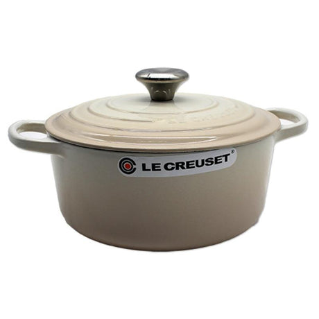 Le Creuset Set caserole termice Vas Rotund Fonta Le Creuset Signature 149946 | 24cm, Emailat, Meringue