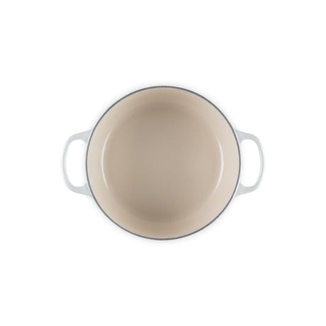 Le Creuset Set caserole termice Vas Rotund Fonta Le Creuset Signature 149946 | 24cm, Emailat, Meringue