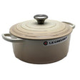 Le Creuset Set caserole termice Vas Rotund Fonta Le Creuset Signature 149946 | 24cm, Emailat, Meringue