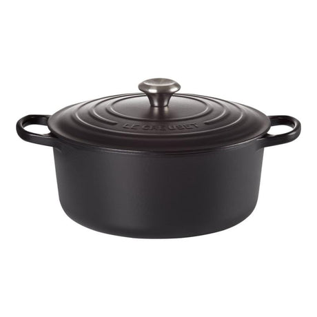 Le Creuset Cratita Cratita Le Creuset Signature 21177280000430 | 28cm, rotunda, negru