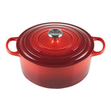 Le Creuset Tavă rotundă pentru cuptor Le Creuset Signature, fontă emailată, 28 cm, Cherry Red