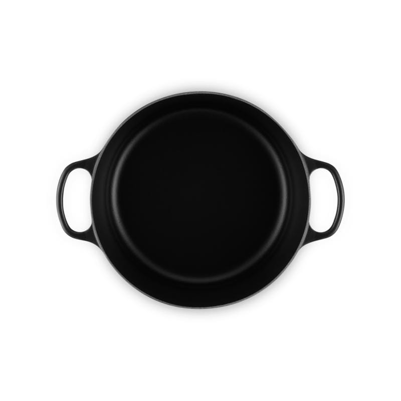 Le Creuset Vas de gatit Vas de Copt Le Creuset Signature 151453 | 30cm, Fonta Emailata, Rotund, Negru