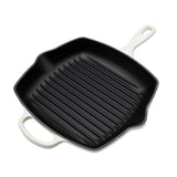Le Creuset Set ustensile de bucatarie Tigaie Grill Le Creuset Signature 149919 | 26 cm, Fontă Emailată, Pătrată, Meringue