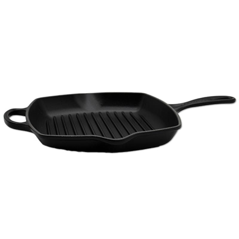 Le Creuset Tigaie Tigaie Grill Le Creuset 149920 | Patrata 26cm, Fonta Emailata, Negru Satin