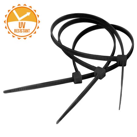 Lechpol Set fasete Fasete Rezistente UV 4.8X400MM Negre Set 100B | 59140C