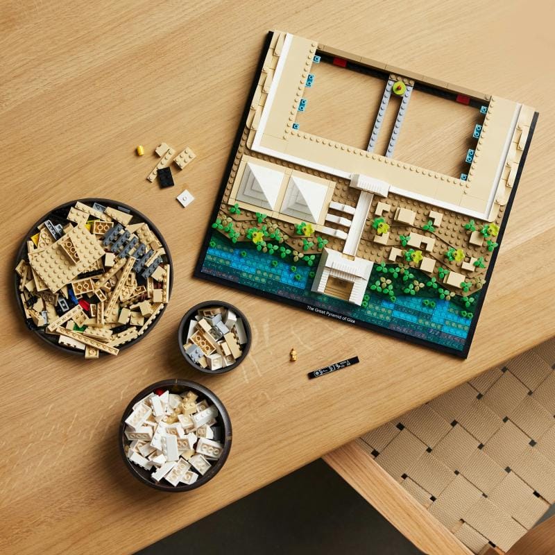 LEGO LEGO Architecture 21058 Marea Piramidă din Giza – Set de colecție pentru adulți, model Piramida lui Keops