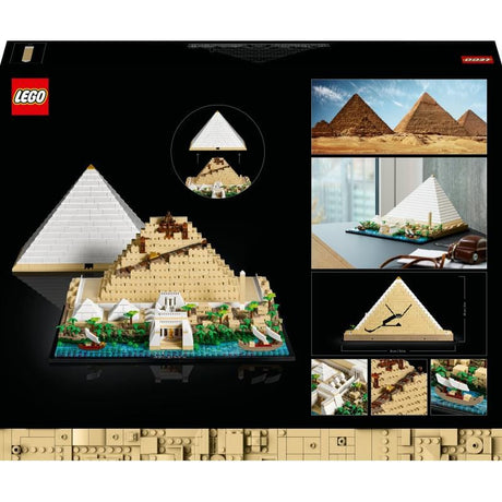 LEGO LEGO Architecture 21058 Marea Piramidă din Giza – Set de colecție pentru adulți, model Piramida lui Keops