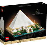 LEGO LEGO Architecture 21058 Marea Piramidă din Giza – Set de colecție pentru adulți, model Piramida lui Keops