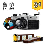 LEGO Set de construcție LEGO Creator 3-în-1 Retro Kamera 31147 – cameră foto vintage pentru expunere și cadou