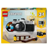 LEGO Set de construcție LEGO Creator 3-în-1 Retro Kamera 31147 – cameră foto vintage pentru expunere și cadou