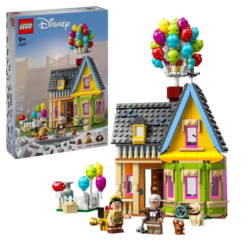 LEGO Set de construcție LEGO Disney 43217 Casa lui Carl din Up – Deasupra tuturor, model de colecție pentru expunere și joacă
