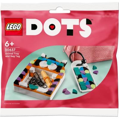 Lego Set creativ Set Creativ LEGO DOTS 30637 | Tavita Depozitare, Breloc Geanta