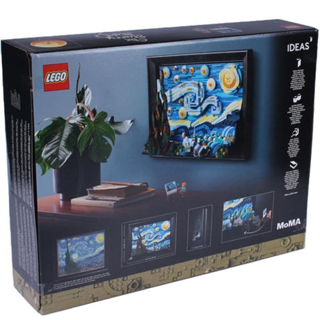 Lego Set farfurii Set LEGO Ideas Vincent van Gogh 21333 | Sternennacht 3D, Colectie Adulti, Minifigurina