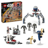 Lego Set constructie Set LEGO Star Wars 75372 | Clone Trooper, Droid de Lupta, 195 Piese